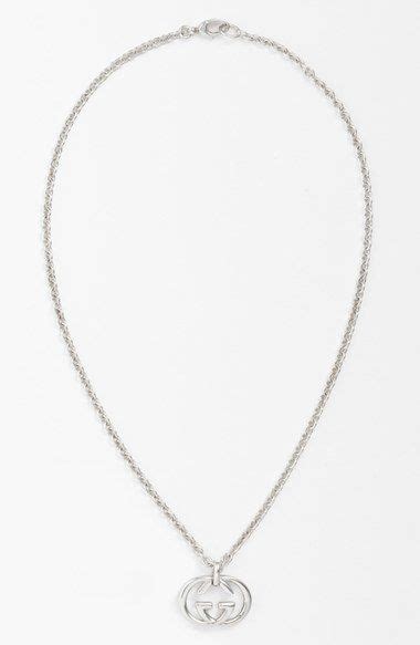 Gucci silver britt necklace men's